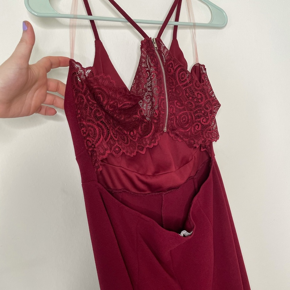 Maroon Romper